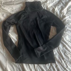 Athleta Rush Creek 1/4 zip fleece xxs Thumbnails Asymmetrical Funnel Neck Black